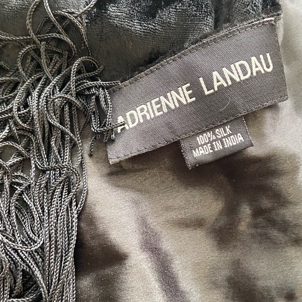 Adrienne Landau 100% silk shawl, scarf wrap, made in India - Picture 10 of 14